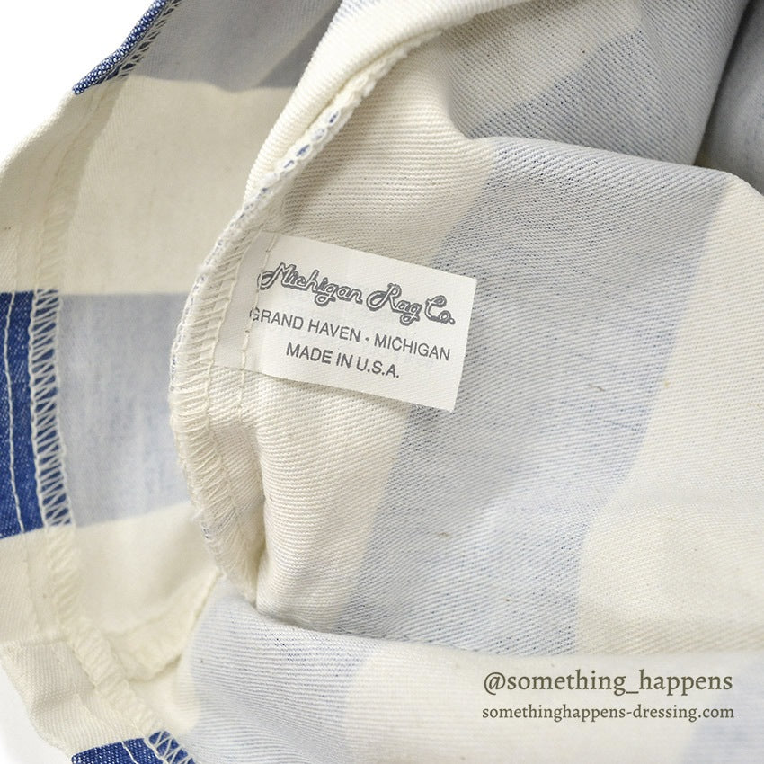 1990's MICHIGAN RAG CO. WIDE STRIPE EASY SHORTS...M