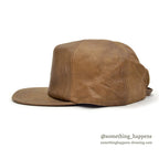 1980's ADVENTURE BOUND BROWN LEATHER CAP 2...