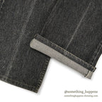 1990's Levi's 517 BLACK DENIM PANTS...W33/L29