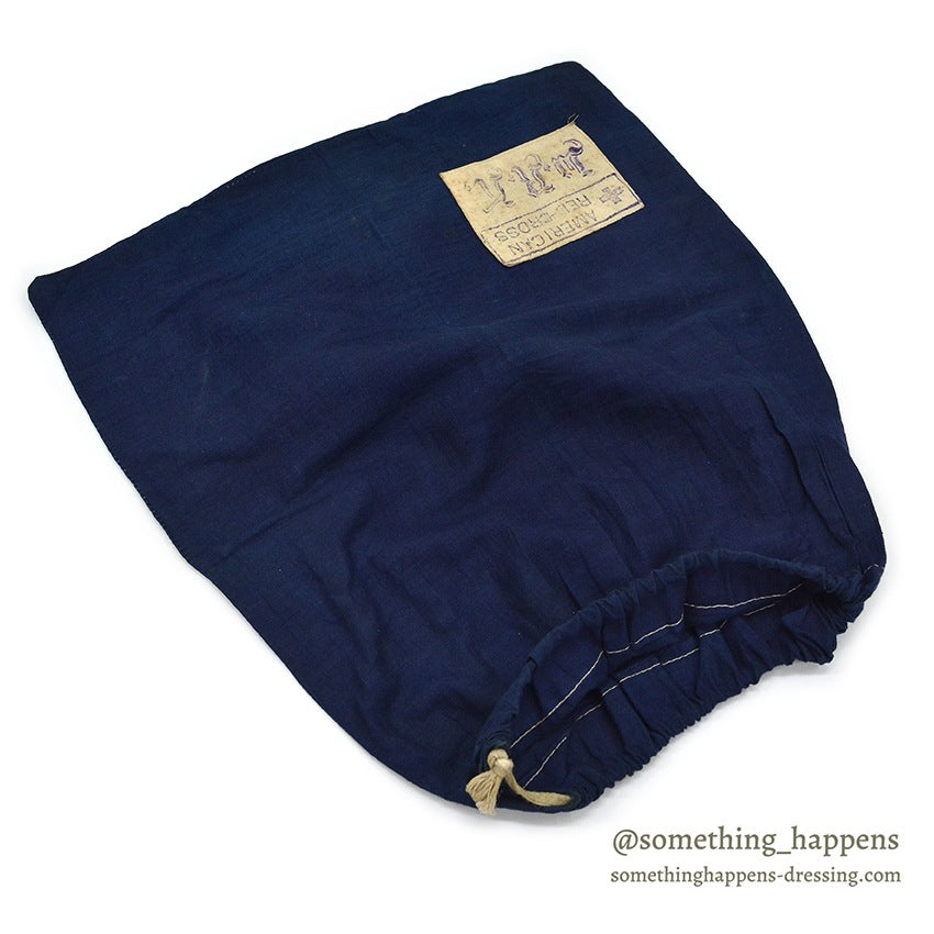 1910's WW1 ERA AMERICAN RED CROSS COTTON DITTY BAG BLUE...