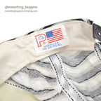 1990's ZEBRA PATTERN SNAPBACK CAP MADE IN USA...