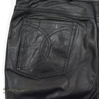 1970's~ SCULLY BLACK LEATHER PANTS...W33/L29