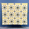 EIGHT POINT STAR PATCHWORK QUILT... 188cm/156cm