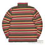 1990's LAND'S END COTTON TURTLE NECK L/S SHIRT MULTI COLOR STRIPE ... XL