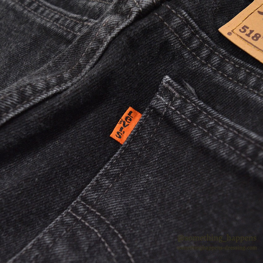 1990's Levi's 518 BLACK DENIM PANTS...W34/L32