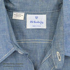 1970's DEADSTOCK OLD KENTUCKY TWO TONE ALL COTTON CHAMBRAY SHIRT... 15