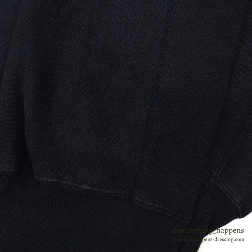 1990's CHAMPION DARK NAVY BLANK REVERSE WEAVE SWEAT PARKA... LARGE