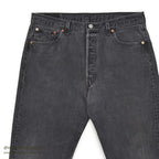 Levi's 501 BLACK DENIM PANTS FADED... W36/L30