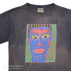 ~1990's WILDWOOD PRODUCTIONS PAINTING FACE ART T-SHIRT... LARGE