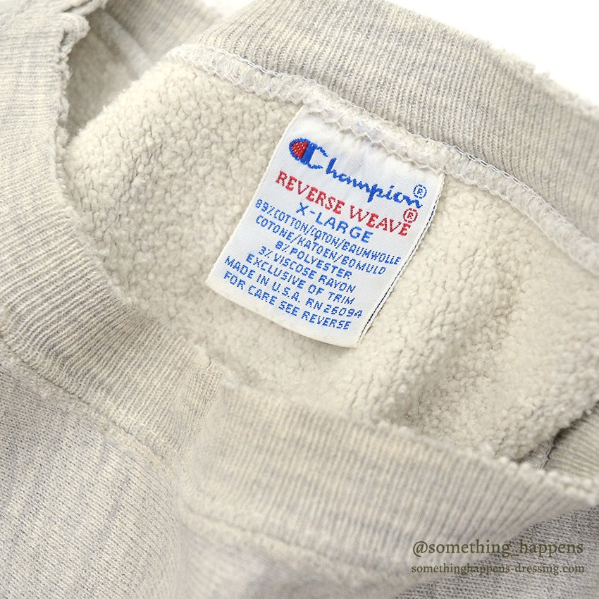 1990's CHAMPION JUST SHIP IT REVERSE WEAVE SWEAT SHIRT HEAVY WORN... XL