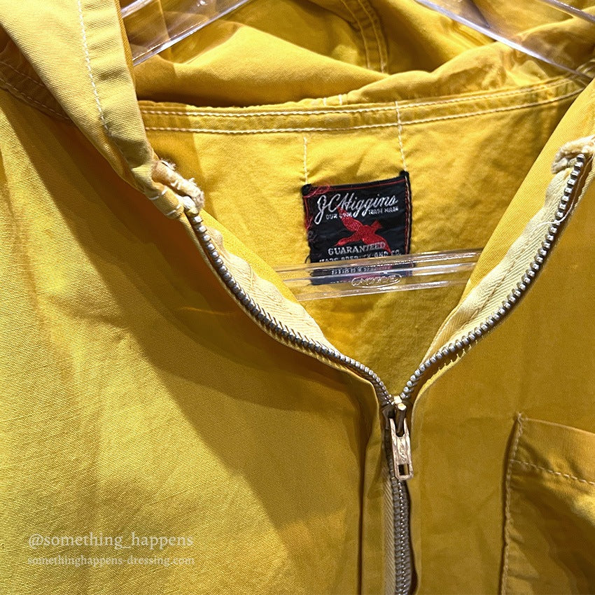 1950's~ JC HIGGINS HUNTING YELLOW COTTON PARKA...