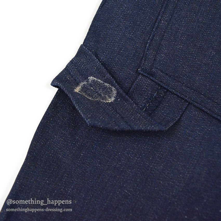 1970's~ DEADSTOCK CARTER'S DENIM PAINTER PANTS...W36/L34