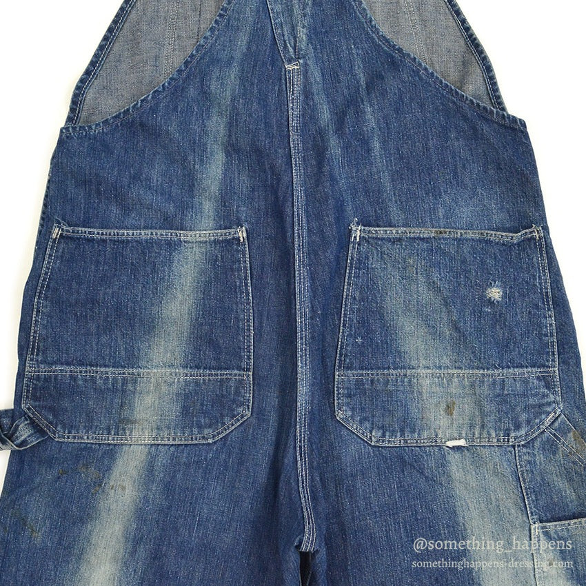 1950's HERCULES DENIM OVERALL SUN FADED ... W38/L28