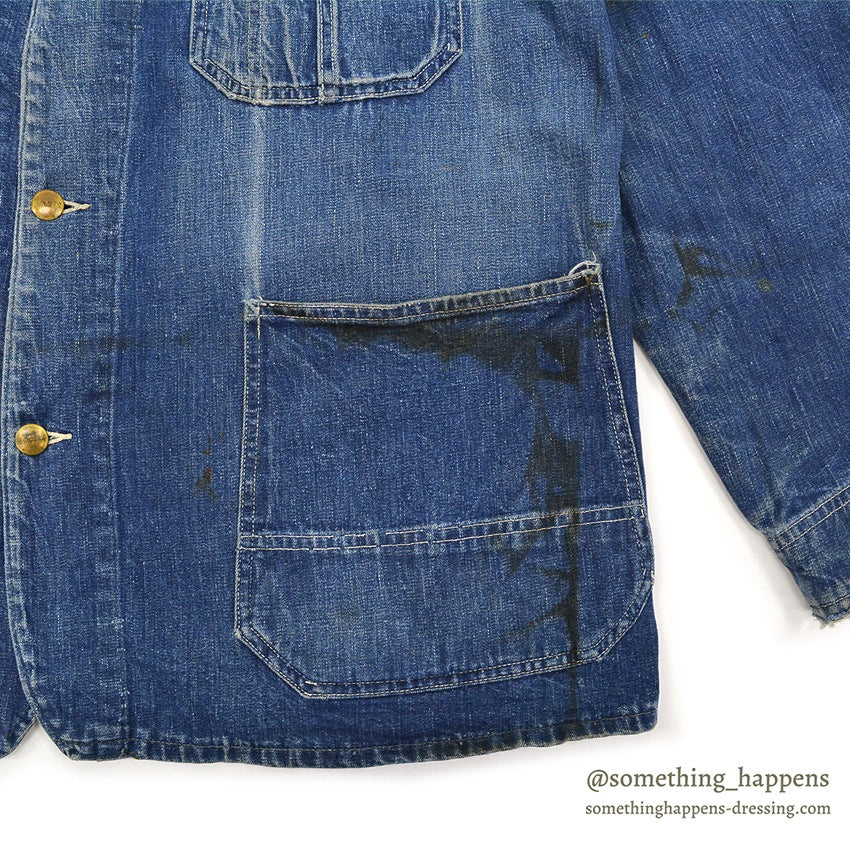 1950's HERCULES DENIM COVERALL GOOD FADED...