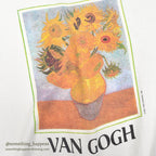 1980s STEDMAN Van Gogh Sunflowers ART T-SHIRT ... L