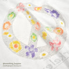 FRUIT OF THE LOOM BERKELEY PEACE & WILD FLOWER T-SHIRT ... XXL
