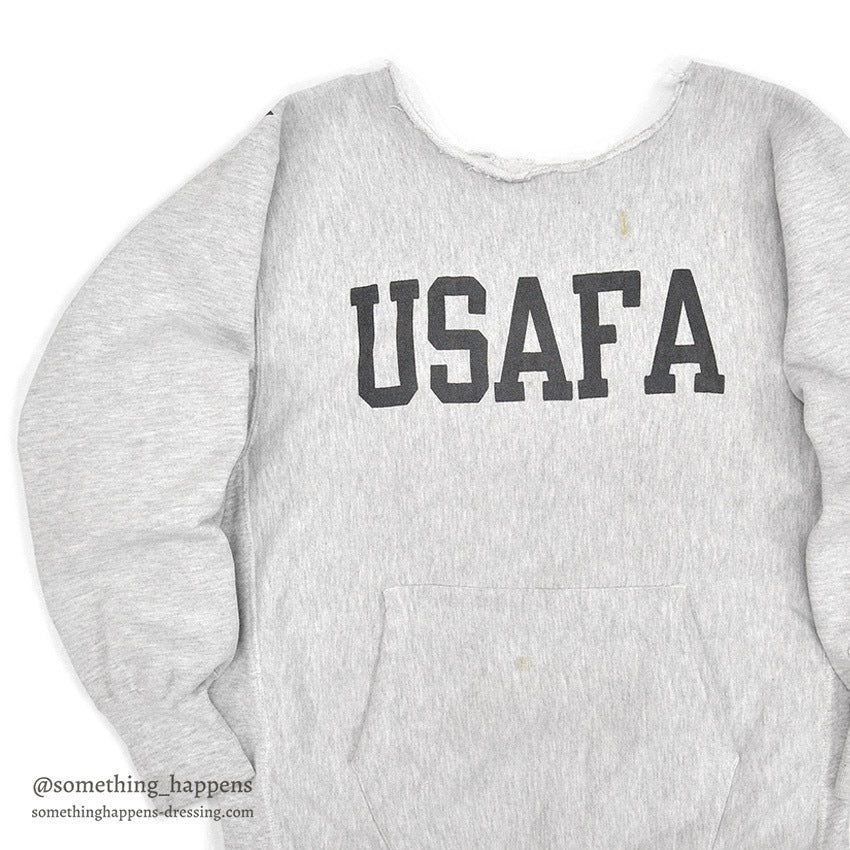 1990's CHAMPION USAFA REVERSE WEAVE SWEAT PARKA CHOPPED HOOD ...