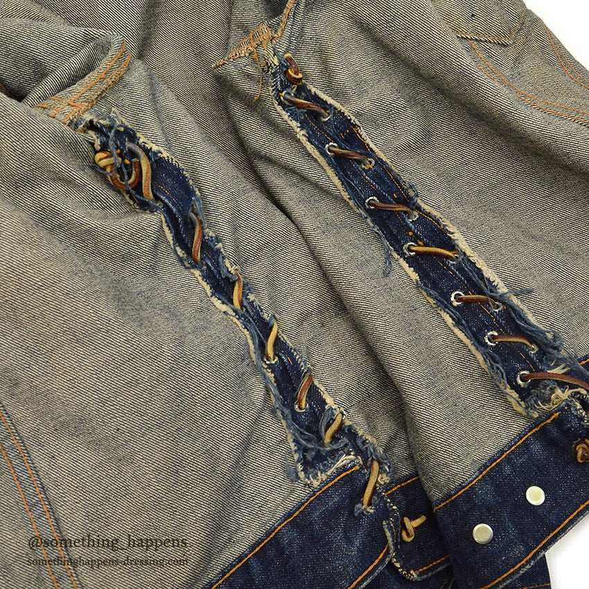 1960's LEVI'S 70505 BIG-E DENIM JACKET UNIQUE CUSTOMIZED... 46