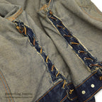 1960's LEVI'S 70505 BIG-E DENIM JACKET UNIQUE CUSTOMIZED... 46
