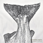1980's ROYAL HEAVY SALMON FISH T-SHIRT...L