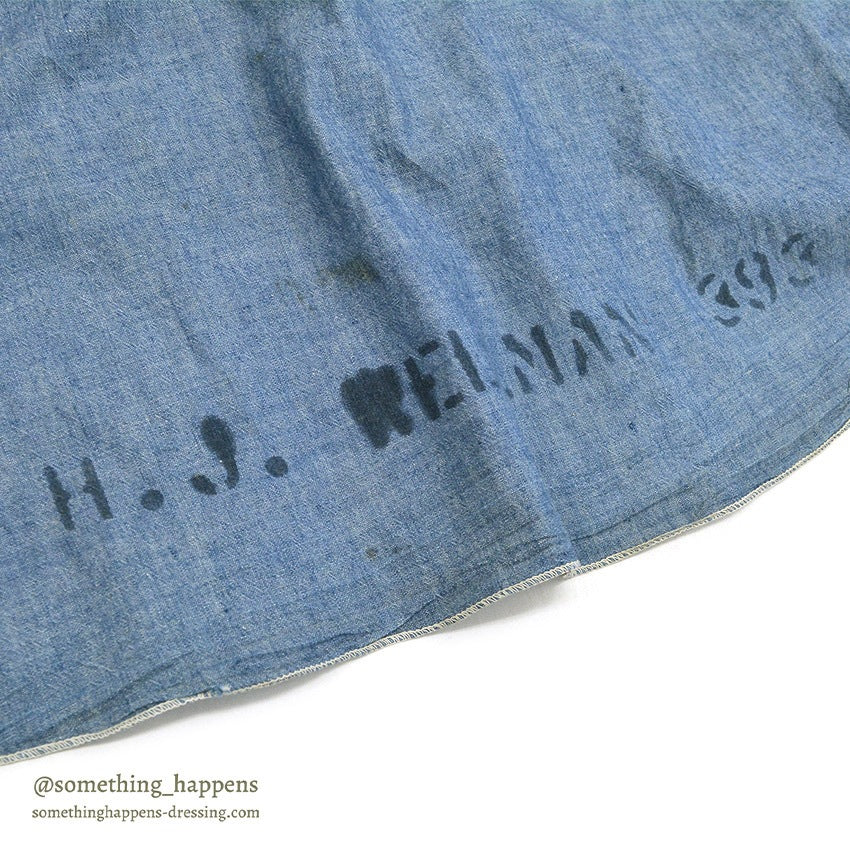 1940's~ U.S.NAVY CHAMBRAY SHIRT STENCIL ...