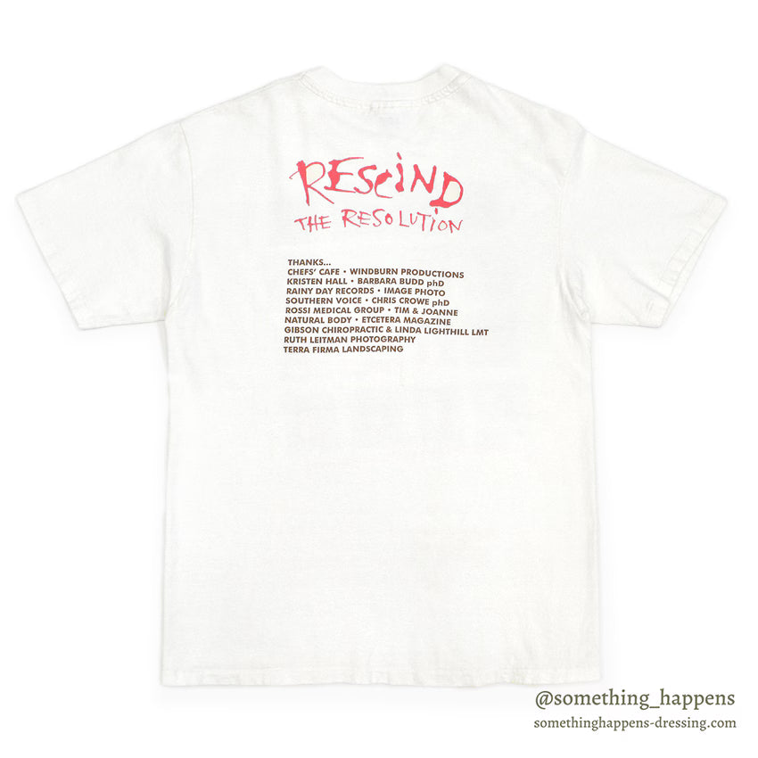1990's HANES HATE IS NOT A FAMILY VALUE PHOTO PRINT T-SHIRT ... L