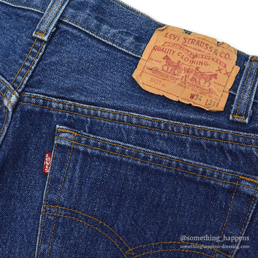 1980's Levi's 501 DENIM PANTS CHOPPED ... W32