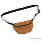 1990's EASTPAK LEATHER FANNY PACK MADE IN USA...