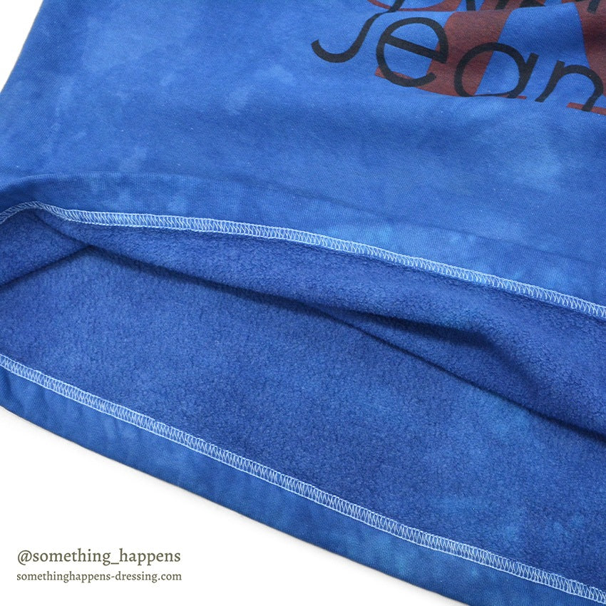 1990's CALVIN KLEIN JEANS BLUE OVERDYED SWEAT SHIRT...L