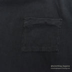 1970's~ BLACK PLAIN POCKET T-SHIRT ...