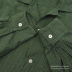1960's ARROW GREEN/BLACK CHECKERED SHIRT...M