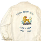 1960s VIETNAM SOUVENIR JACKET (Vietnamese style jacket) 65-66 White...