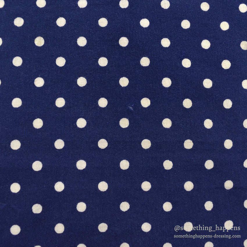 1930's~ ELEPHANT BRAND WHITE DOTS NAVY BANDANA TRUNK DOWN ...