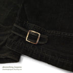 1930's UNKNOWN BLACK CORDUROY SPORT JACKET RARE...