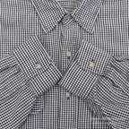 1990's LLBEAN SHEPHERD CHECK FLANNEL SHIRT...L