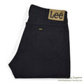 1980's Lee 200 STRIPE BLACK COTTON PANTS... W33/L27