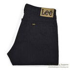1980's Lee 200 STRIPE BLACK COTTON PANTS... W33/L27