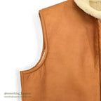 ~1990's DEADSTOCK SAWYER OF NAPA MOUTON SHEARLING VEST...L