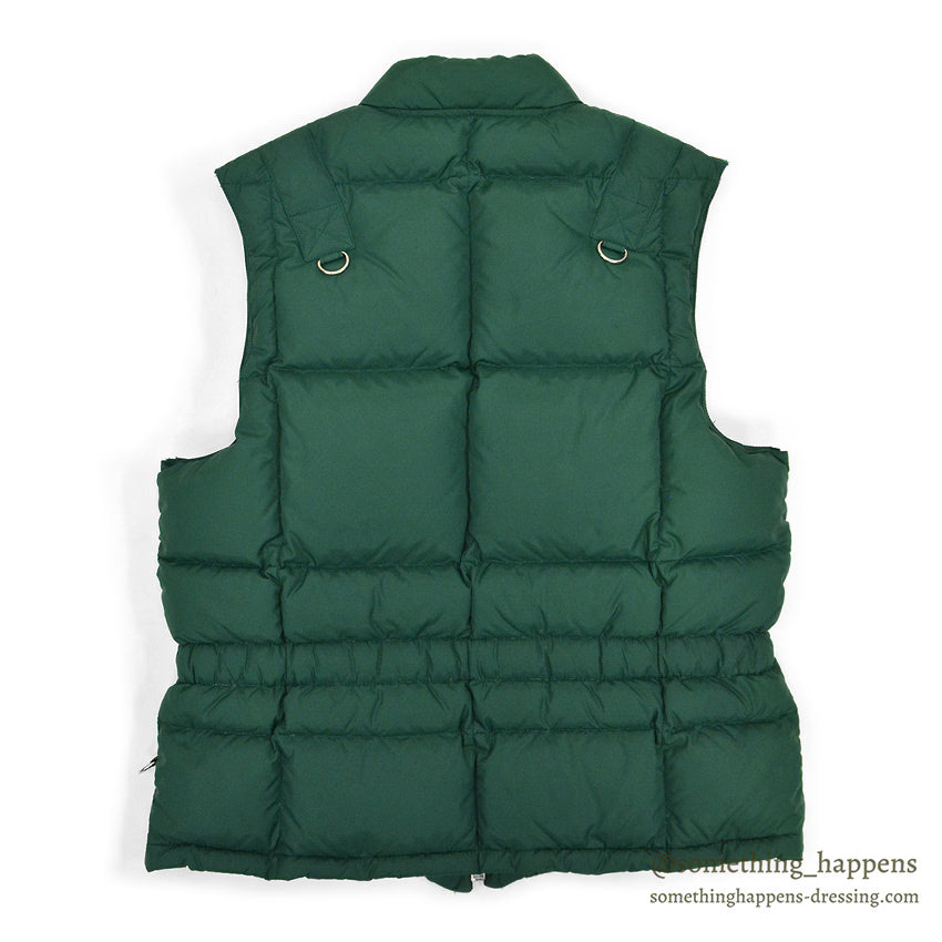 1970's MIGHTY-MAC NORSAC PRIME GOOSE DOWN VEST / GREEN ... M
