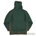 1990's CHAMPION BLANK REVERSE WEAVE SWEAT PARKA / GREEN TWO-TONE ... XL