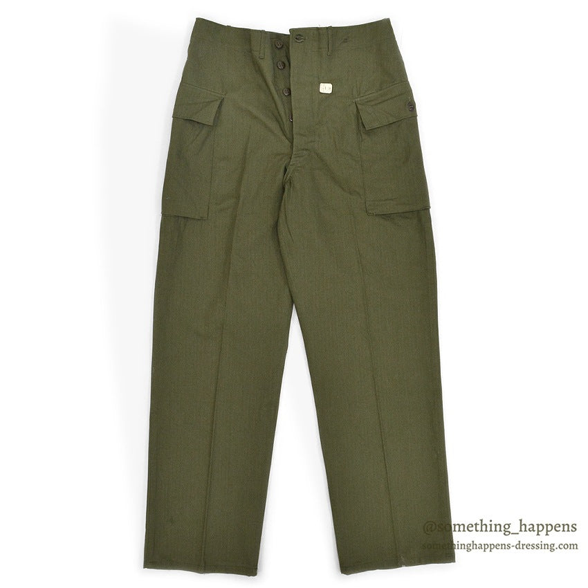 1940's DEADSTOCK U.S.ARMY WW2 M-43 HBT TROUSERS ... W36/L33