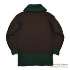 1930's Oakes Bros TWO-TONE SHAWL COLLAR SWEATER...