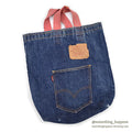 1960's~ LEVI'S BIGE DENIM TOTE BAG...