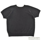 1960's PENNEY'S BLANK S/S SWEAT SHIRT / BLACK ... L