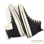 1970's~ DEADSTOCK CONVERSE CHUCK TAYLOR HI BLACK / DIFFERENT AGES... 7 1/2