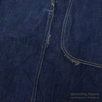 1940's WW2 DENIM OVERALL / VERY DARK ... W38/L31