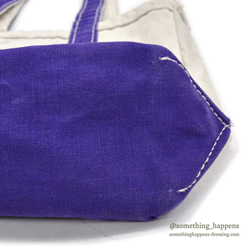 1970's LLBEAN BOAT AND TOTE PURPLE WITH ZIPPER POCKET / RARE... SMALL