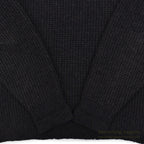 1960's TOWNCRAFT PENNEY'S WAFFLE WEAVE SWEATER BLACK ... L