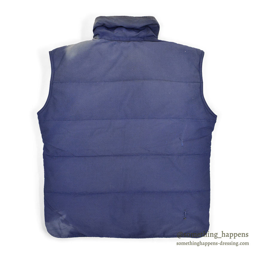 1980's REI DOWN VEST NAVY / SUN FADED ... L