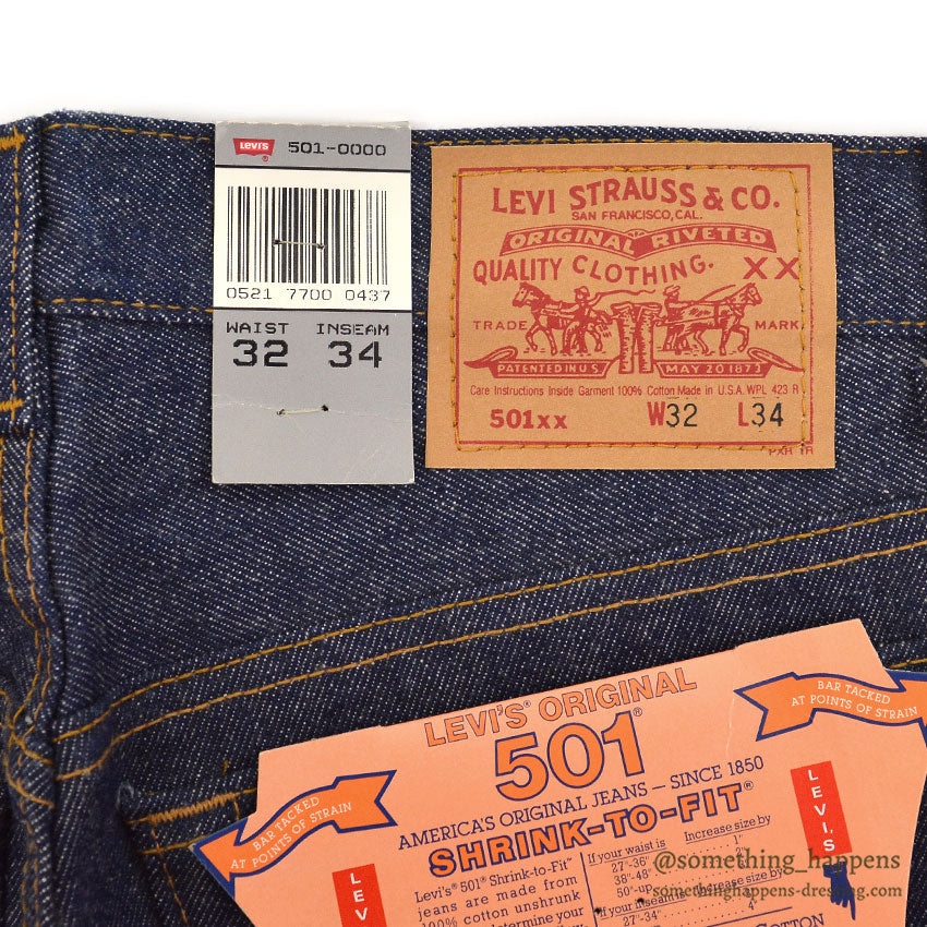 1990's DEADSTOCK Levi's 501 DENIM PANTS ... W32/L34